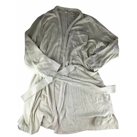 New NWT MADEWELL Brand Tipped Bathrobe Robe Sleepwear...